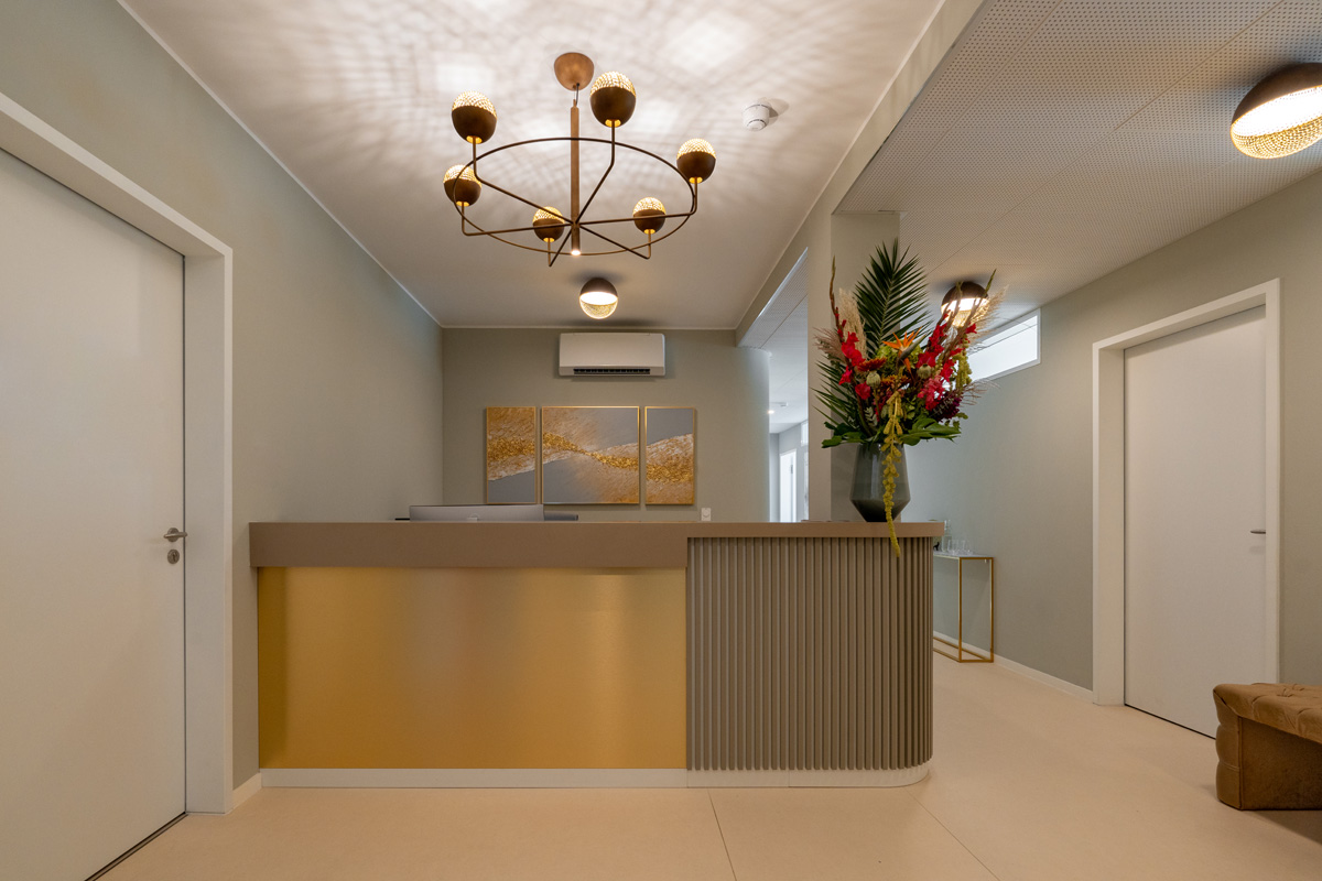 Empfang der Praxis